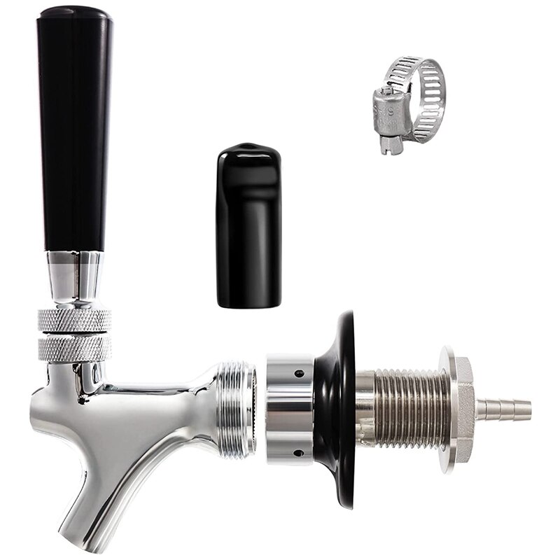 Beer Faucet Draft Beer Faucet Kit Craft Beer Tap Rustproof Plated Beer Tap Stainless Core Beer Faucet: Default Title