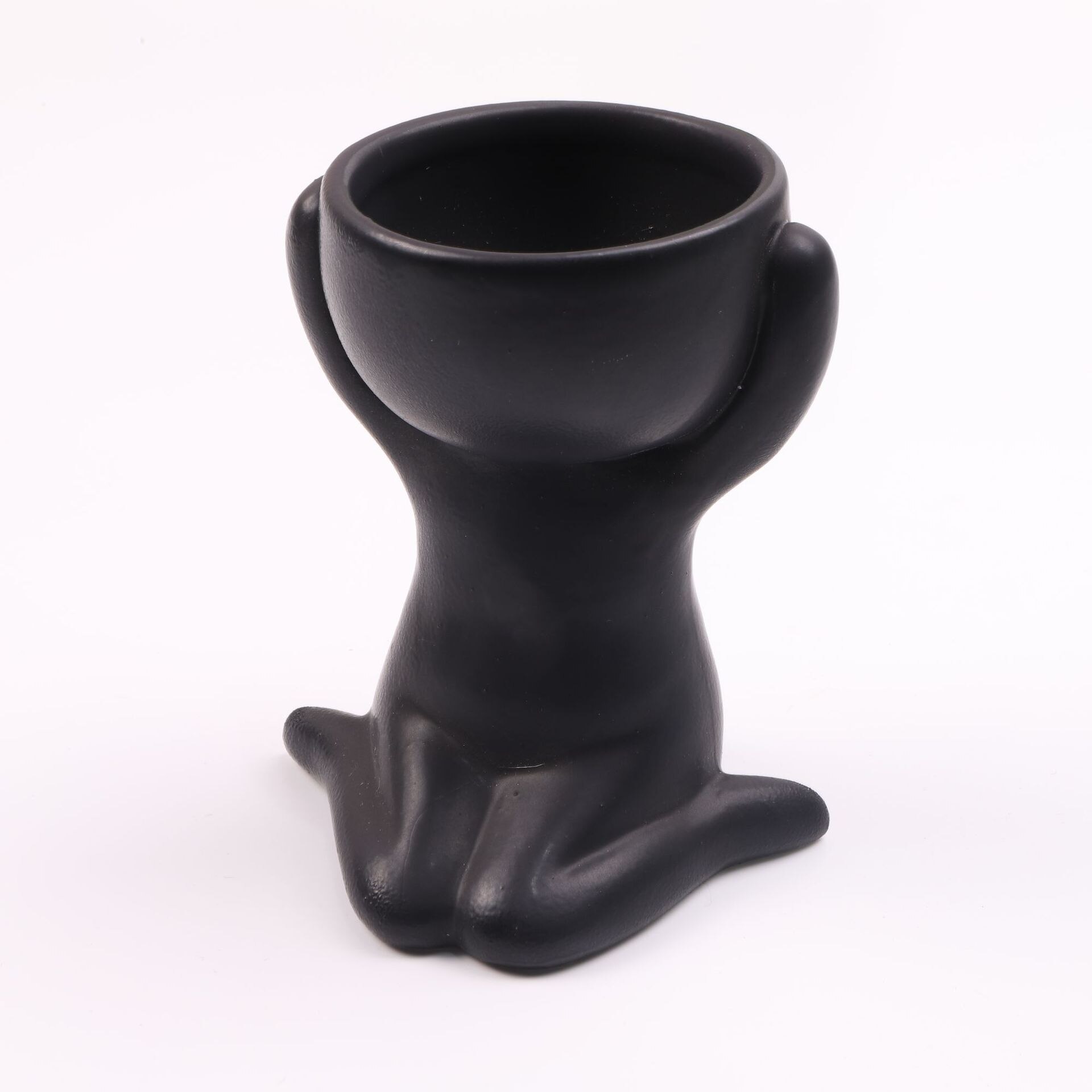 Ceramic Crafts Fleshy Flower Vase Home Decoration Humanoid Ceramic Flower Pot Vase Plant Pot: style 2