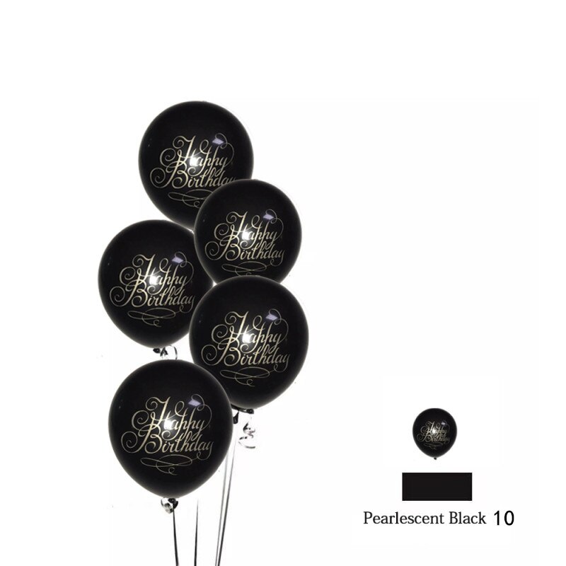 Feestelijke happy birthday ballonnen 5 stuks