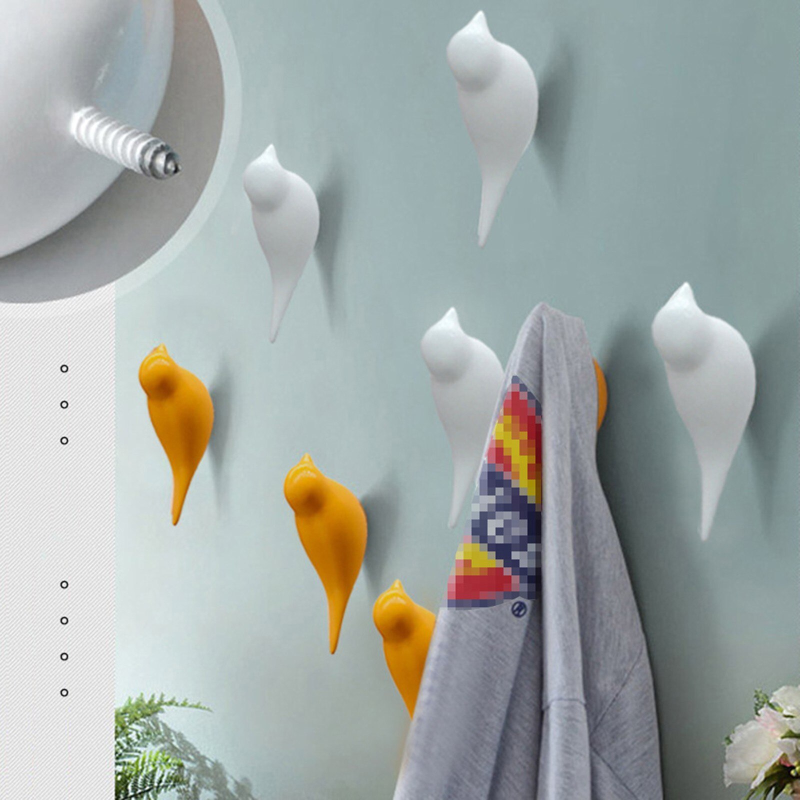 Muur Haken Vogel Decoratie Hars Houtnerf Haken Slaapkamer Deur Na De Dieren Haken 3d Kapstok Enkele Muur Hanger # Td