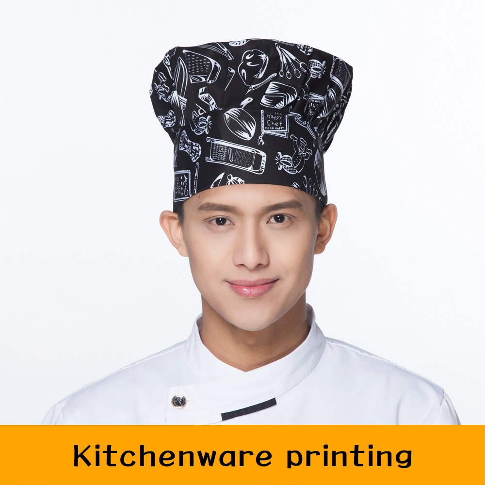 Food Service Chef Hat Cooking Adjustable Mushroom Cap Catering Elastic Kitchen Restaurant Hotel Catering Work Hat: 4