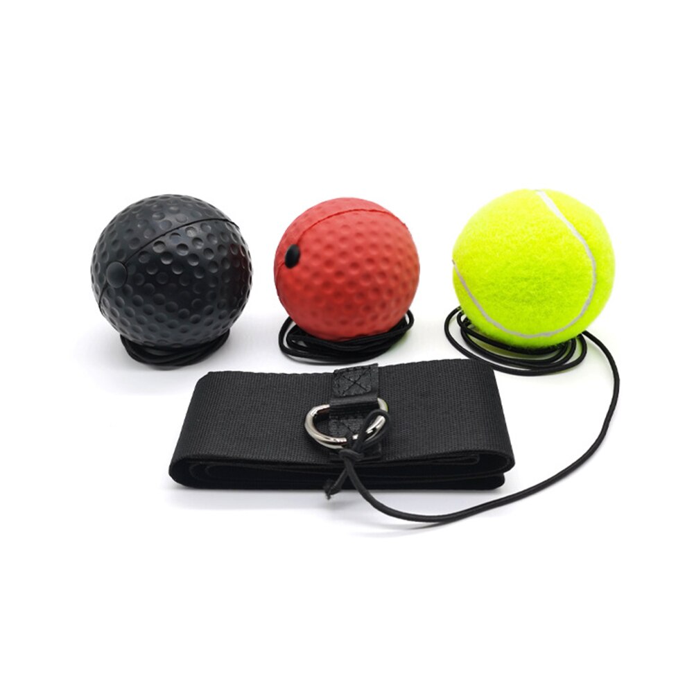 Boxen Reflex Ball 3 Schwierigkeit Ebenen mit Stirnband für Boxen Muay thailändisch Boxen Ausrügestochen Geschick Hand-augen-koordination Ausbildung