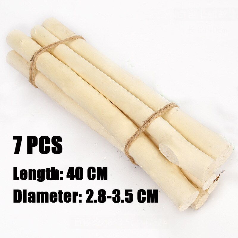 50 Stuks Houten Stok Natuurlijke Tak Boomschors Log Schijven Sticks Diy Ambachtelijke Benodigdheden Voor Bruiloft Party Schilderij Decoratie: 03-40cm