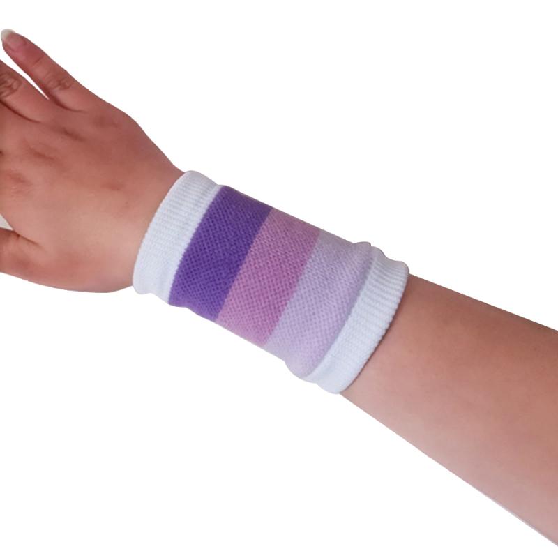 Muñequera para mujer, muñequera fina de tejido a la para gimnasio, muñequera con ventilación, muñequera, muñequera deportiva, soporte de muñeca para correr: 03purple