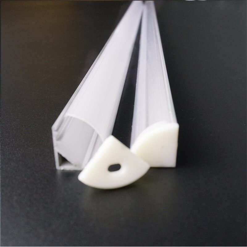 20inch 50cm corner profile , V shape led aluminium profile ,12mm 12V 24V rigid Strip channel,45 degree stair bar light housing