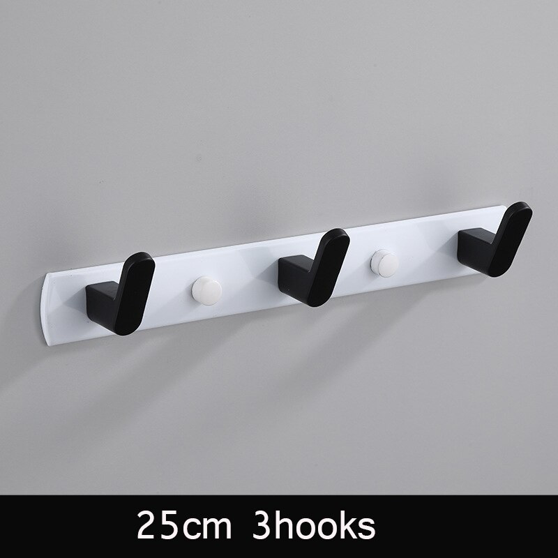 Zwart witte badjashaak badkamer handdoekhaken handdoeken tas hoedenhaak wandmontage kleding kapstok wandhanger badkamer hardware: Bw 25cm