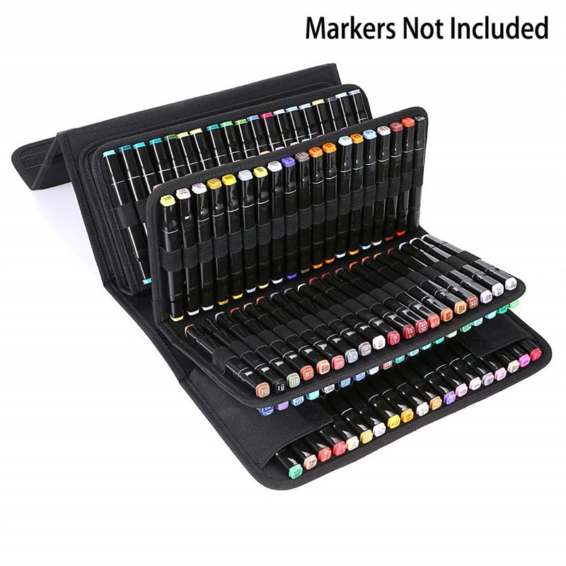 Olike 168 Slots Marker Case Organizer Houder Voor Primascolor En Copic Sketch Markers Droge Wissen Kleur Verf Markers