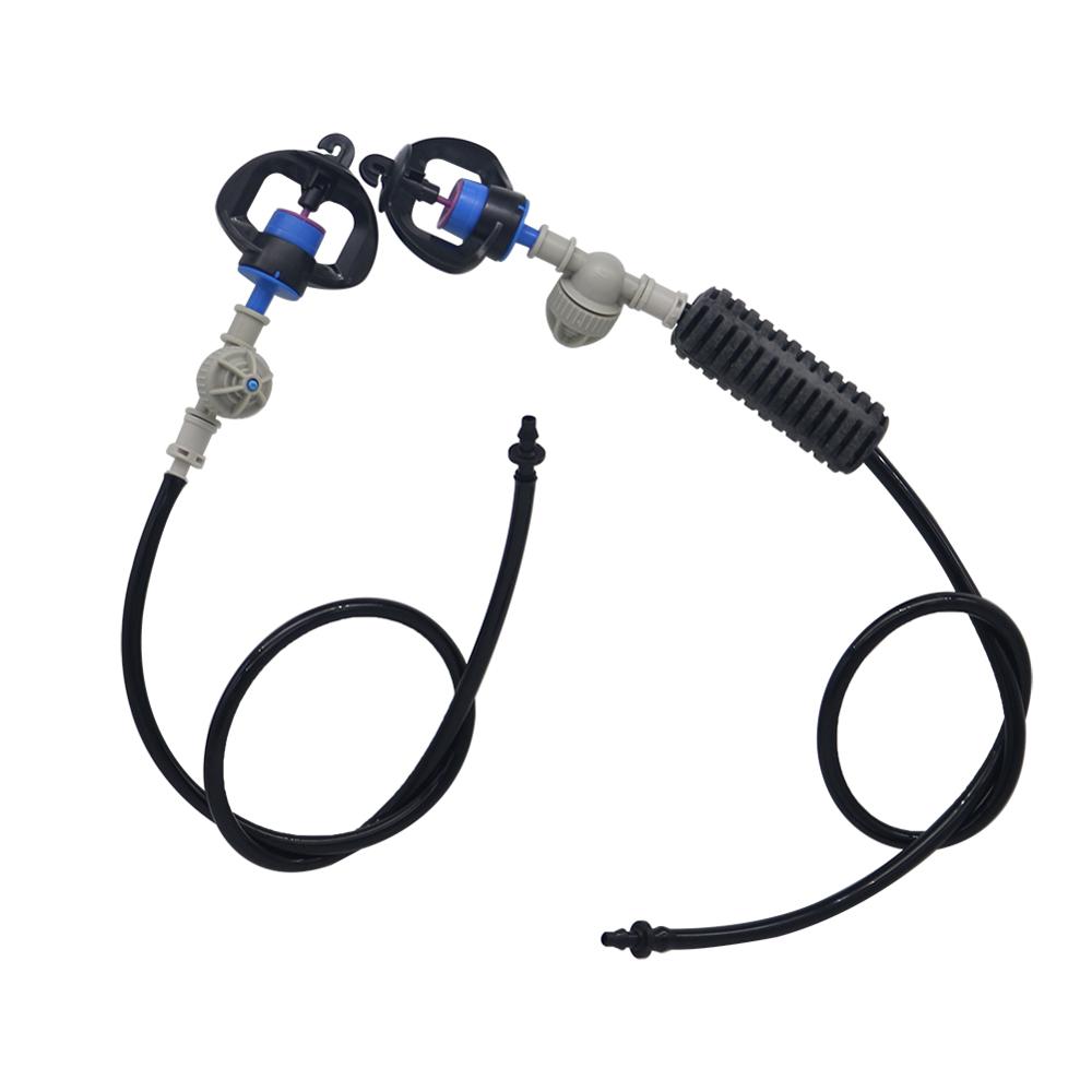 10 sets Rotary misting Atomized micro-nozzles Spherical Anti-drip Device Hanging Hammer water kits garden irrigation fittings