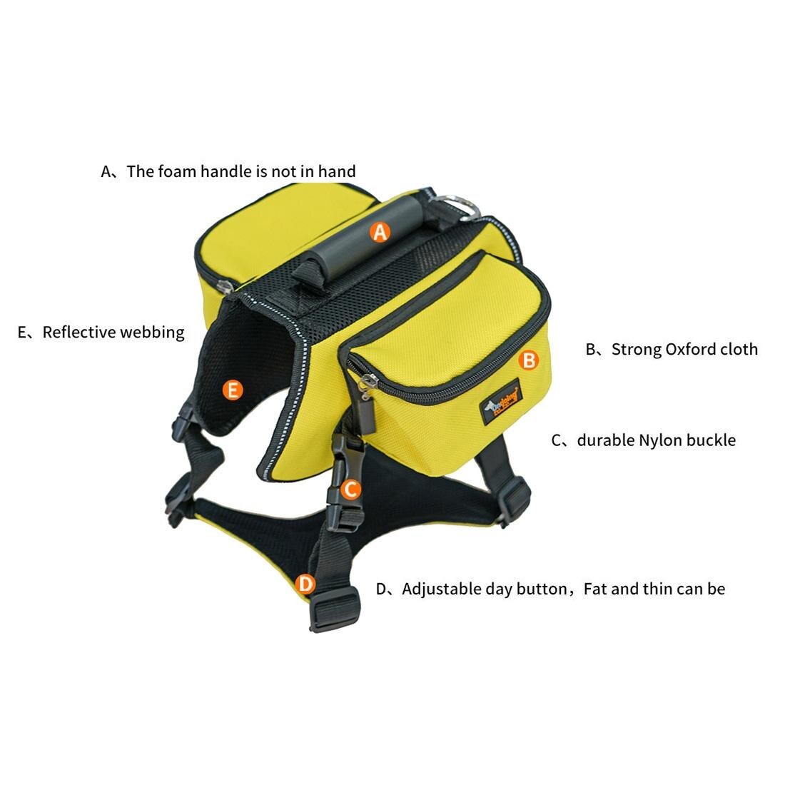 Haustier Hund Satteltaschen Pack hetzen Reise Camping Wandern Rucksack Sattel Tasche für Mittel groß Hunde