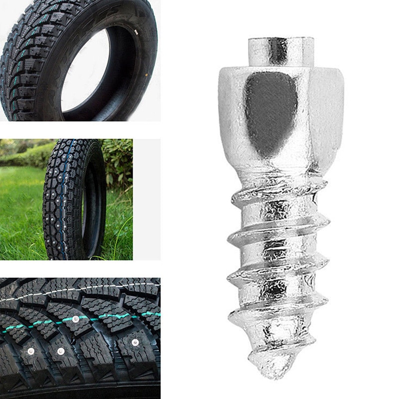 100pcs 12mm Spikes For Car Bike Tire Studs Wheel Tyre Spikes Snow Winter Car-Styling Tire Studs Screw Snow Spikes