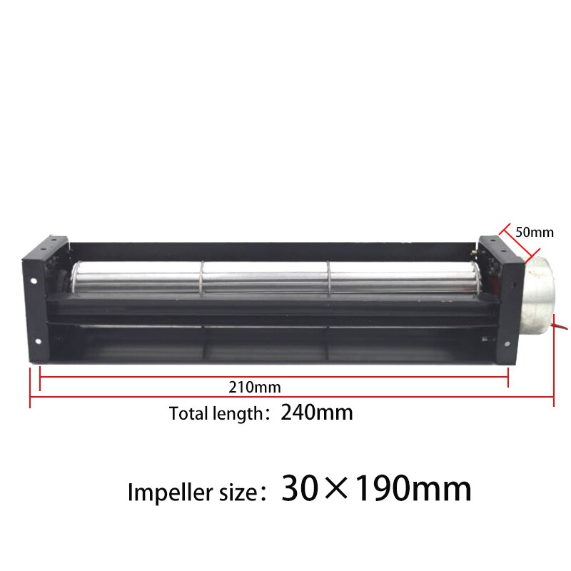 DC12/DC24V Iron Cross Flow Ventilator Voor Koeling Warmte En Ventilatie Cross Flow Ventilator Ijzer: 30190 / DC24V