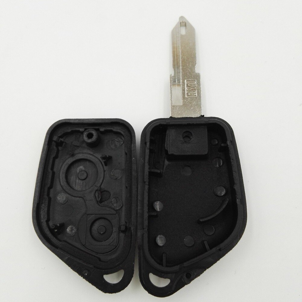 2 Buttons Remote Case Fob Transponder Car Blank Key For Peugeot 206 306 Citroen C2 C3 C4 Replacement Key Shell