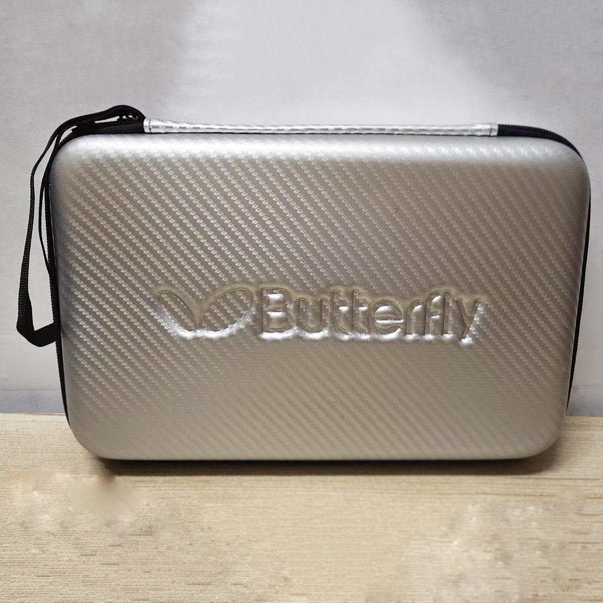 Tafeltennis Racket Tas EVA Vierkante Ping Pong Box Case Waterdichte Professionele Draagbare Sport Racket Tas: Zilver