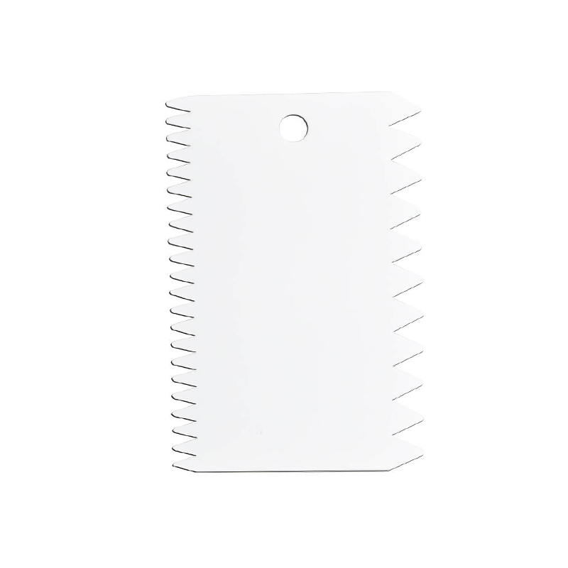 Decorating Tool Baking Dough Cutting Scraper Plastic Dough Scraper Thickened Cream Scraper: Pink