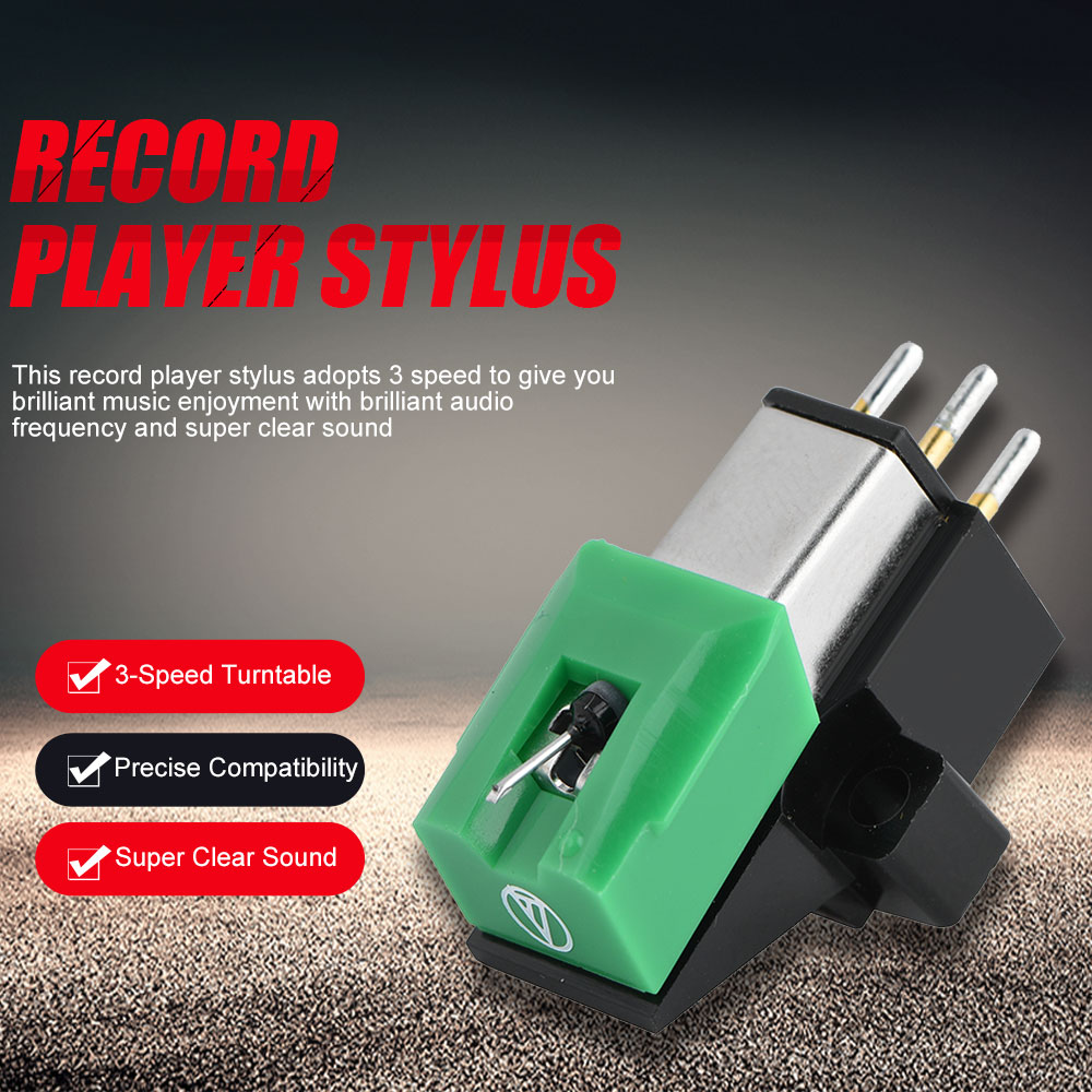 Til  at95e pladespiller stylus 3 speed 13mm pitch pladepatron stylus vinyl nål vinyl stylus til  at95e