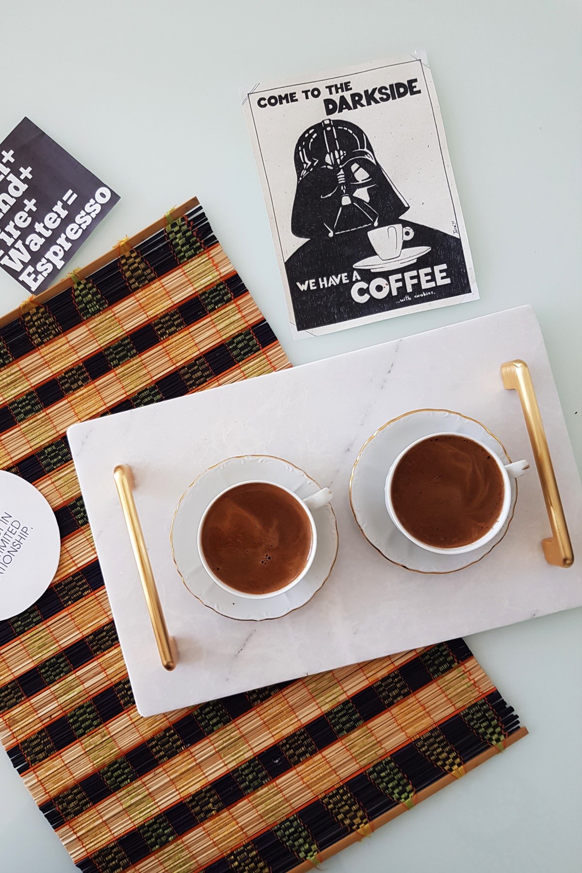 Echt Marmor Tablett Gold Griff Moderne Geeignet Für Lebensmittel Tee Kaffee Handgemachte Türkisch Gemacht