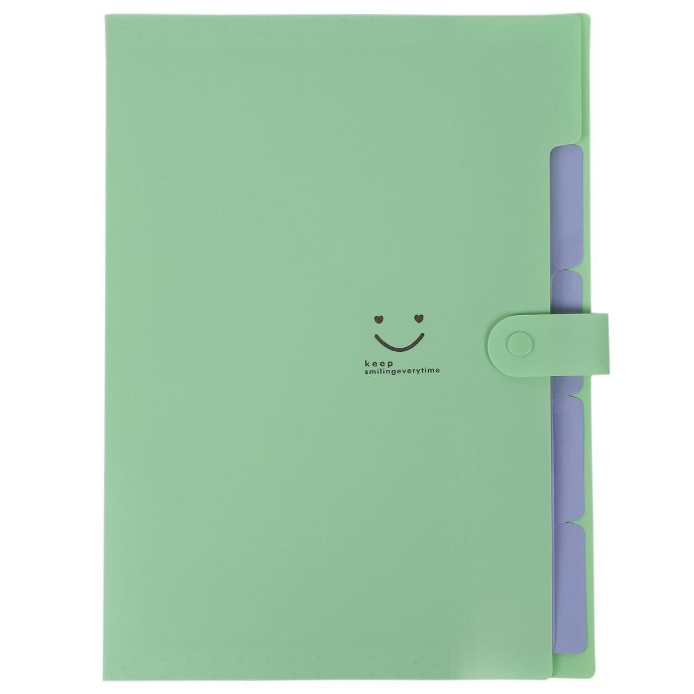 Stockage de papiers extensible taille 5 lettres pour école créative mignon accordéon A4 sac de dossier en plastique poche
