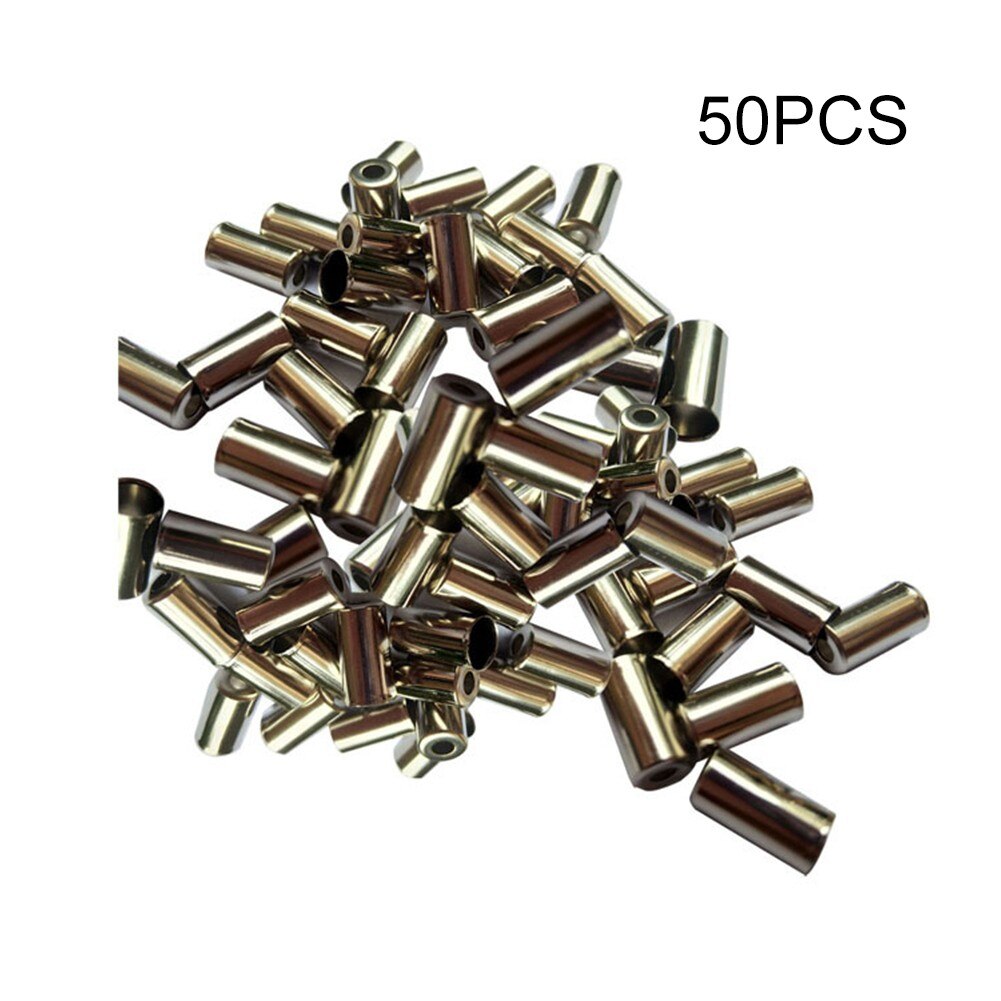50pcs Bike BiCycle Copper BRAKE CABLE END CAP FERRULES For 5mm Diameter Outer Housings Ferrules Cycle Derailleur Shift Cap
