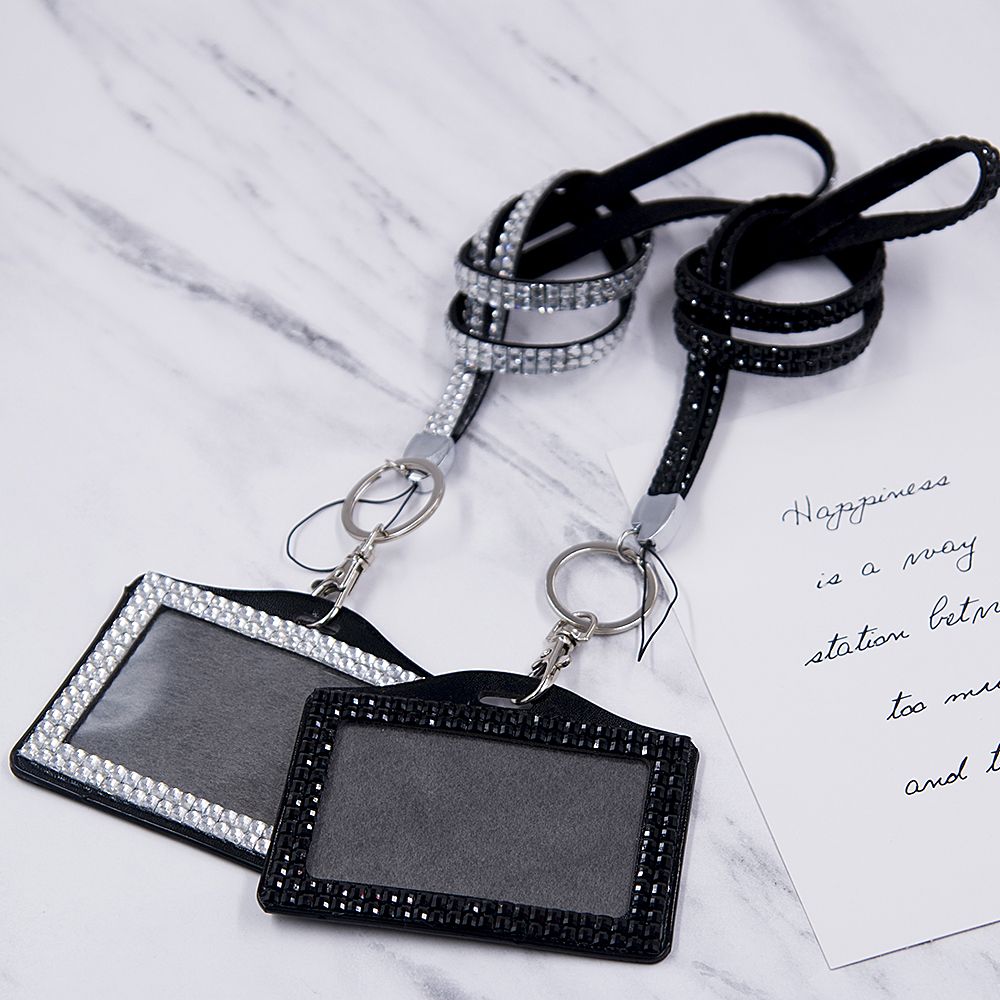 1pc Kawaii Card Holder Neck Strap with Lanyard Badge Holder Staff ID Card Bus ID Holder Card Retractable Badge Holder Stationary