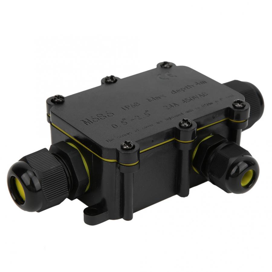 IP68 Plastic Junction Box 4m Underwater Electronic Connection Case T100 450VAC 24A UL94V-2 Junction Box