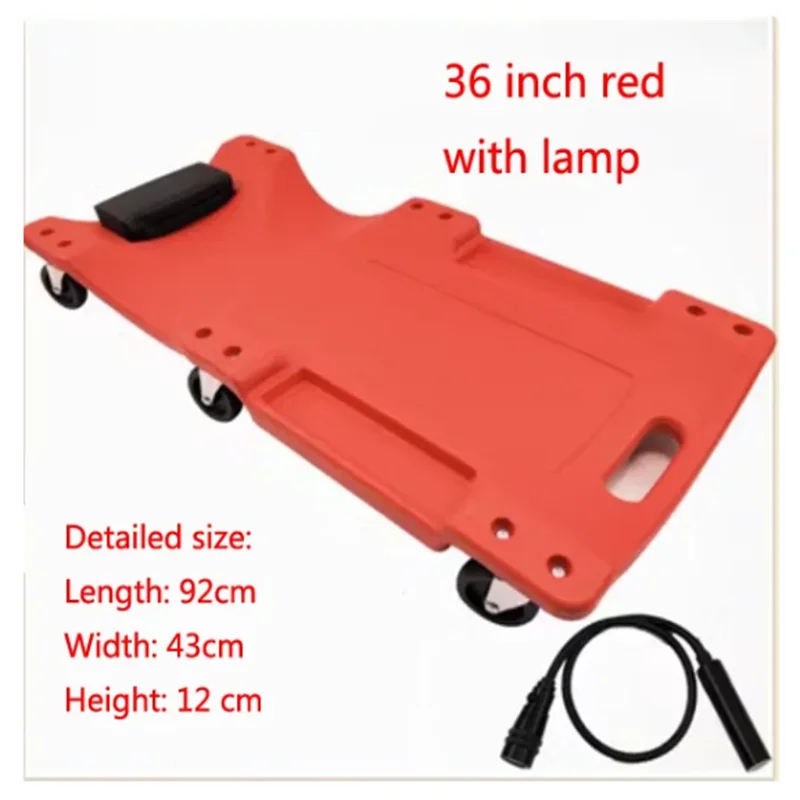 36 inch Car Repair Lying Board Skateboard Spare Parts Repair Board Car Vehicle Service Maintenance Tool 1PC: Orange