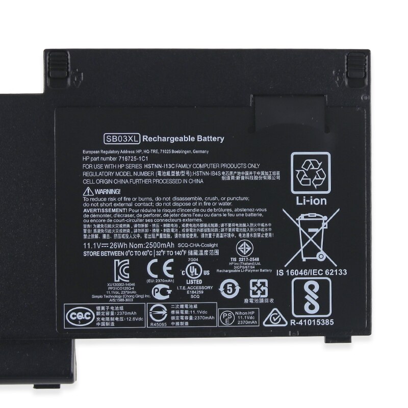 Kede  sb03xl alkuperäinen akku hp elitebook 820 720 725 g1 g2 hstnn -ib4t hstnn -l13c hstnn -lb4t sb03046xl 717378-001 e7 u 25aa
