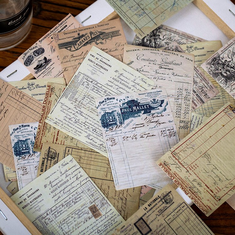 Páginas de libros antiguos medievales, Material de mariposa, papel, diario de basura, planificador, álbum de recortes, papel de fondo decorativo Vintage artesanal