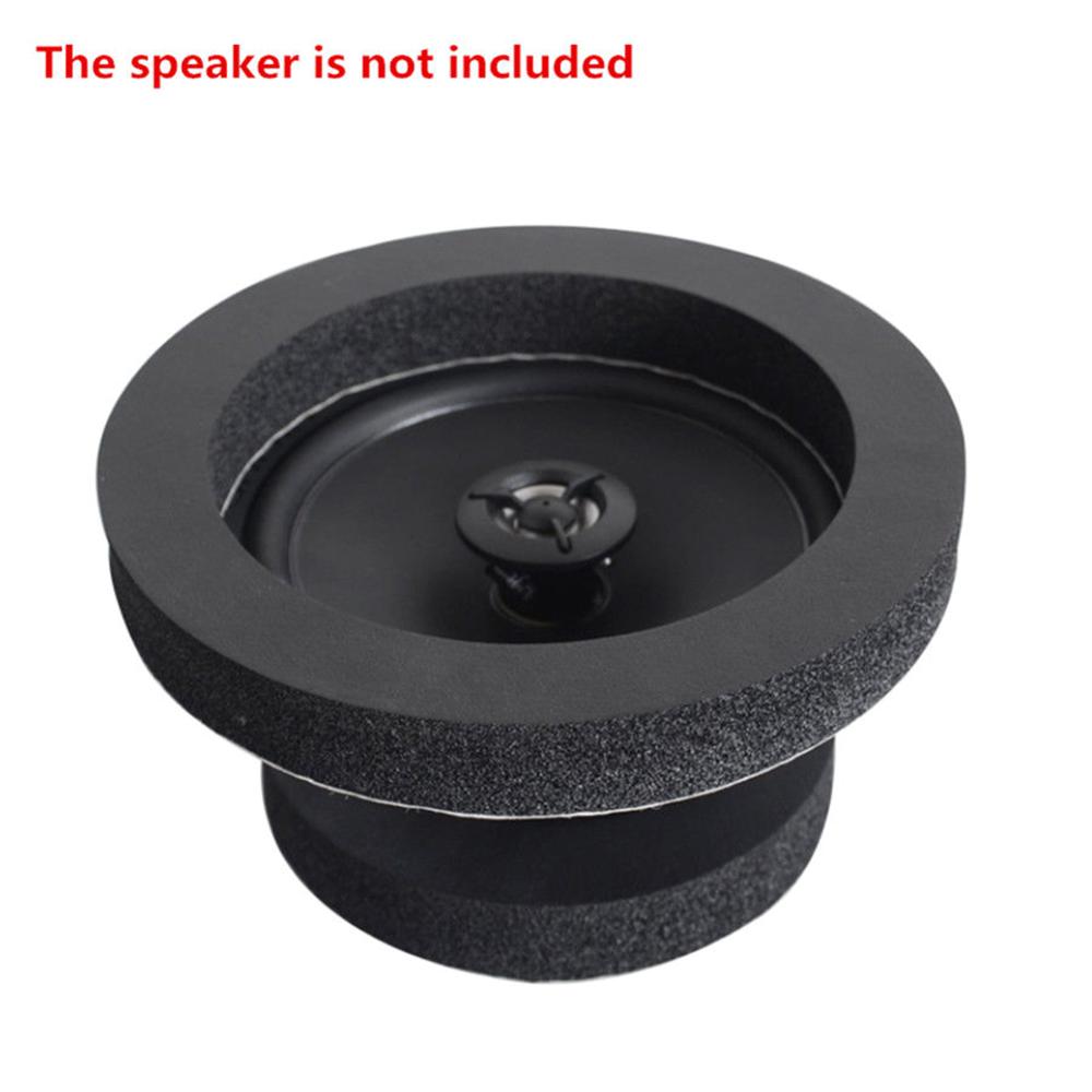 4PCS 6.5 Inch Car Universal Speaker Insulation Ring Soundproof Cotton Pad Bass Door Trim Sound Audio Speakers Self Adhesive