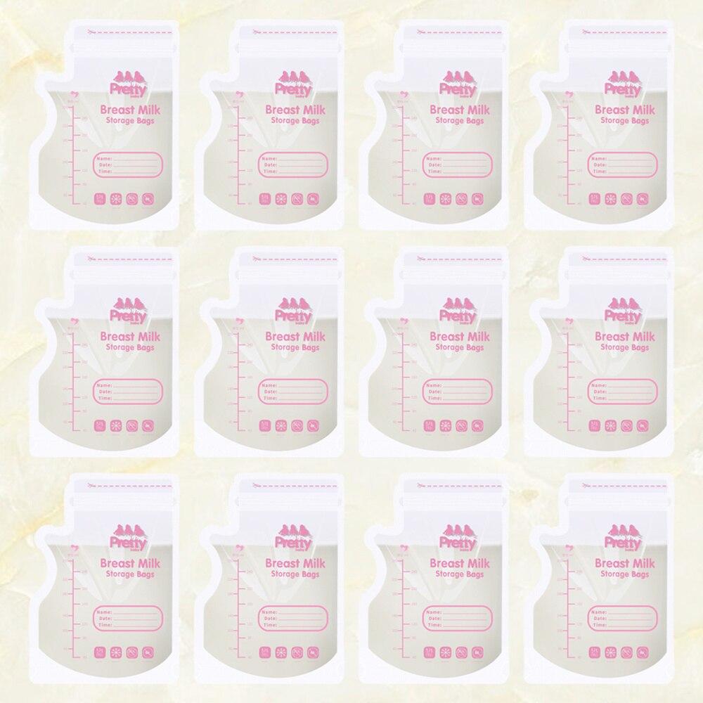 30 Pcs Transparent Milk Freezer Bags Breast Milk Storage Bags Milk Pouches for Toddlers Infants