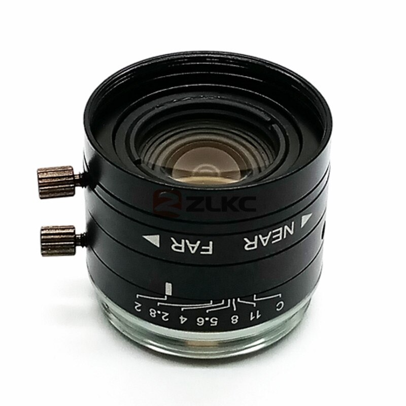 C Mount 12mm manual lris HD lens for 1/1.8" FA High performace for 5 Mega pixel camera Machine Vision fixed focal length lenses