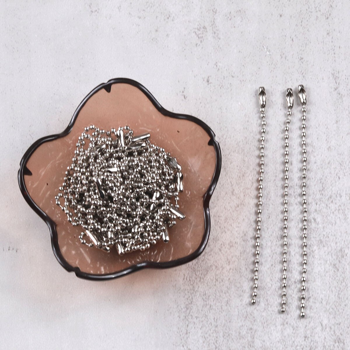 50Pcs 3CM Silver Plated Metal Blank Keyring Keychain for Split Holder Ring Keyfob Diy Resin Epoxy Mold Key Chains Accessories