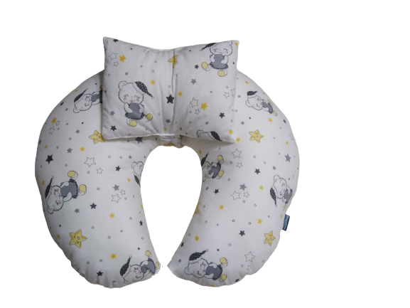 Funda de almohada y almohada para lactancia, cojín de cintura ajustable para alimentación, almohada de alimentación de bebé, funda de almohada de maternidad para recién nacidos