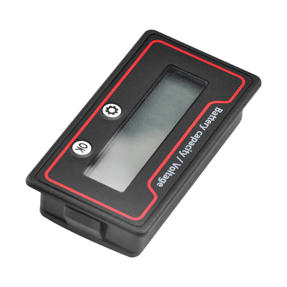 Batteriekapazitätsanzeige DC 9V-100V Batteriemessgerät 12V 24V 48V Batterieleistungsprozentsatz Spannungsanzeige Messgerät Anzeige
