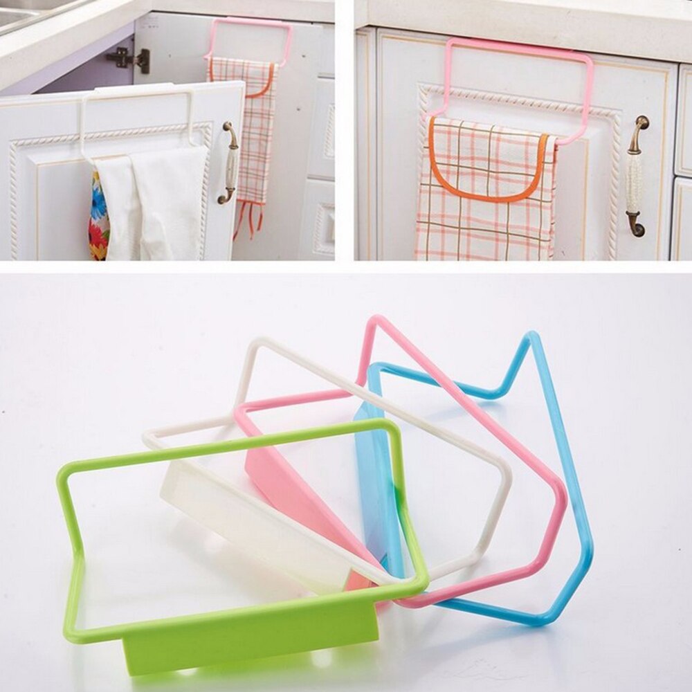 Kitchen Towel Holder Bathroom Towel Hanger Towel Rack Kitchen Cupboard Hanger Sponge Holder Storage Rack for Bathroom Storage
