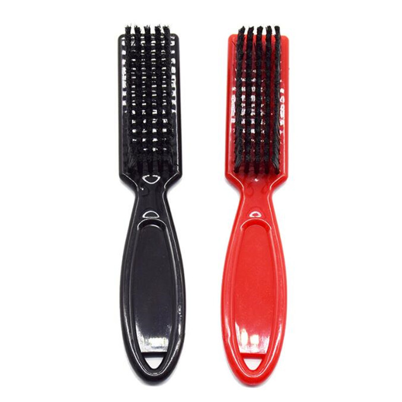 Cepillo de estilo de barba pequeño negro para salón, afeitado , cepillo de barba, peluquero Vintage, forma de cabeza de aceite, tallado, cepillo de limpieza