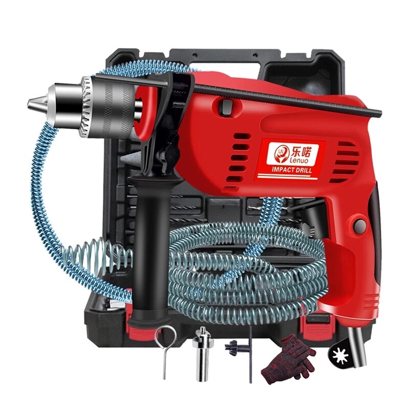 Sewage pipe dredge machine kitchen floor drain electric dredge machine toilet pipe clogging electric drill dredge machine