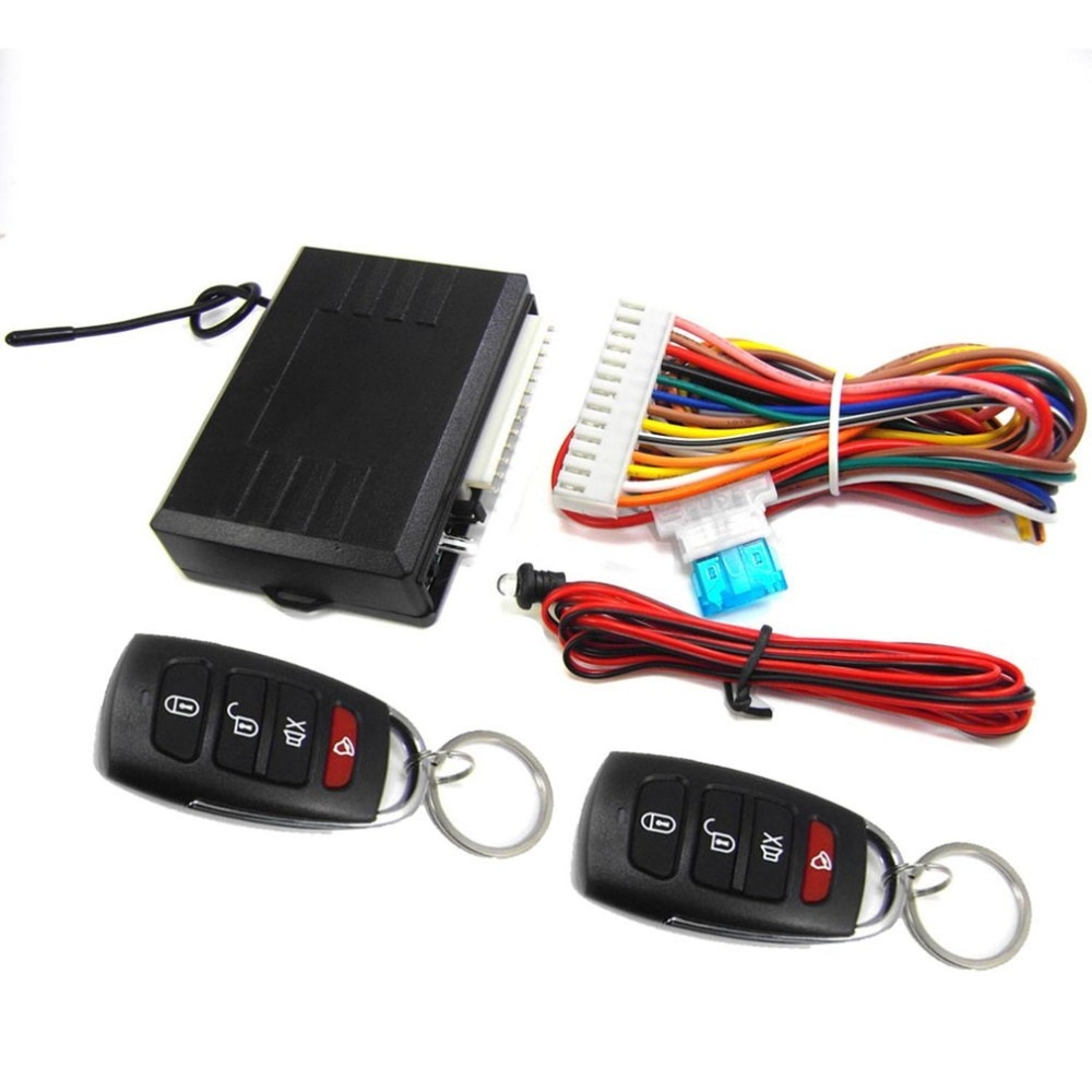 Vehicle Keyless Entry System Universal 12V Car Remote Central Kit Anti-theft Door Lock With Remote Controllers