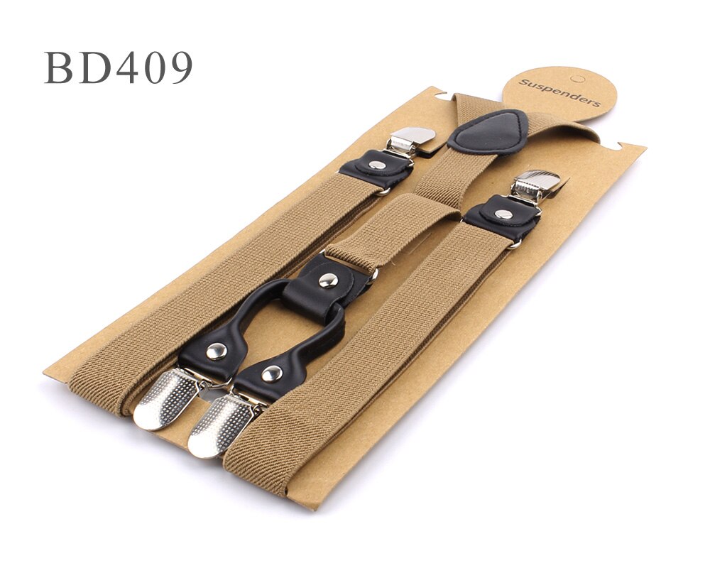 Bretelles élastiques solides et réglables pour garçons et filles, couleur bonbon, accessoires de mariage,: BD409