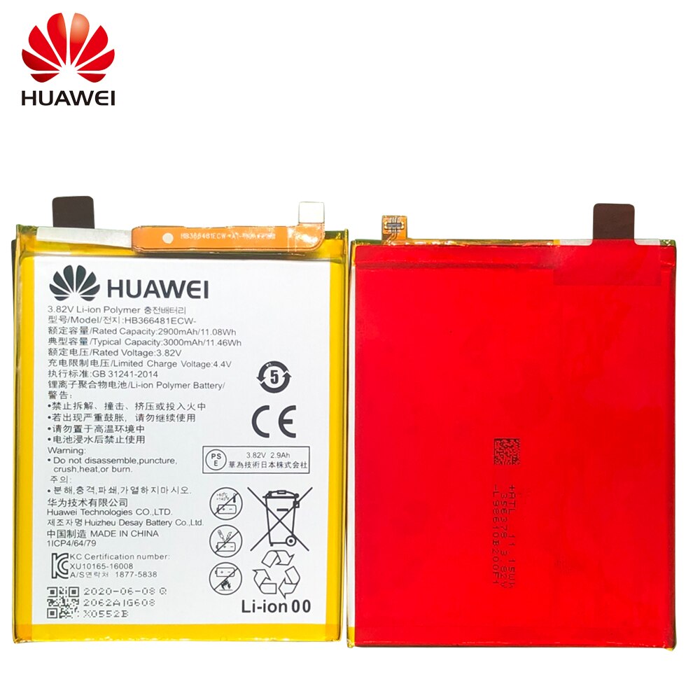 3000mAh HB366481ECW Battery For Huawei GR3 / Honor 8 9 Lite / P8 lite / P9 Lite pra-lx1 pra-la1 PRA-L100 PRA-TL10