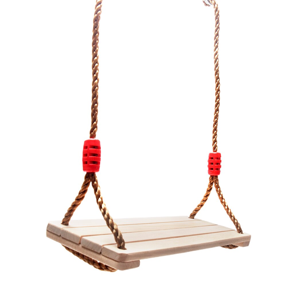 Hängematte aus holz, stabiler baum, für drinnen und draußen, gartendekoration, 4pc bretter, verstellbares seil, für kinder und erwachsene