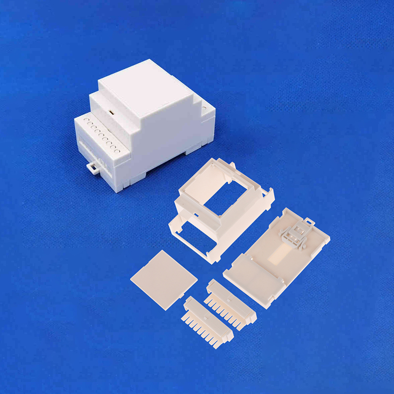 Din Rail Enclosure Plastic Enclosures For Electronics Distribution Box Electronic Enclosure Outlet Enclosure: Lavender