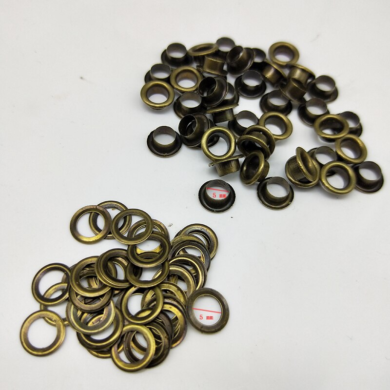 500Pcs Eyelet Bronze Metal eyelets DIY Embelishment Garment Cloth Craft DIY Apparel Sewing Fabric Garment Eyelets