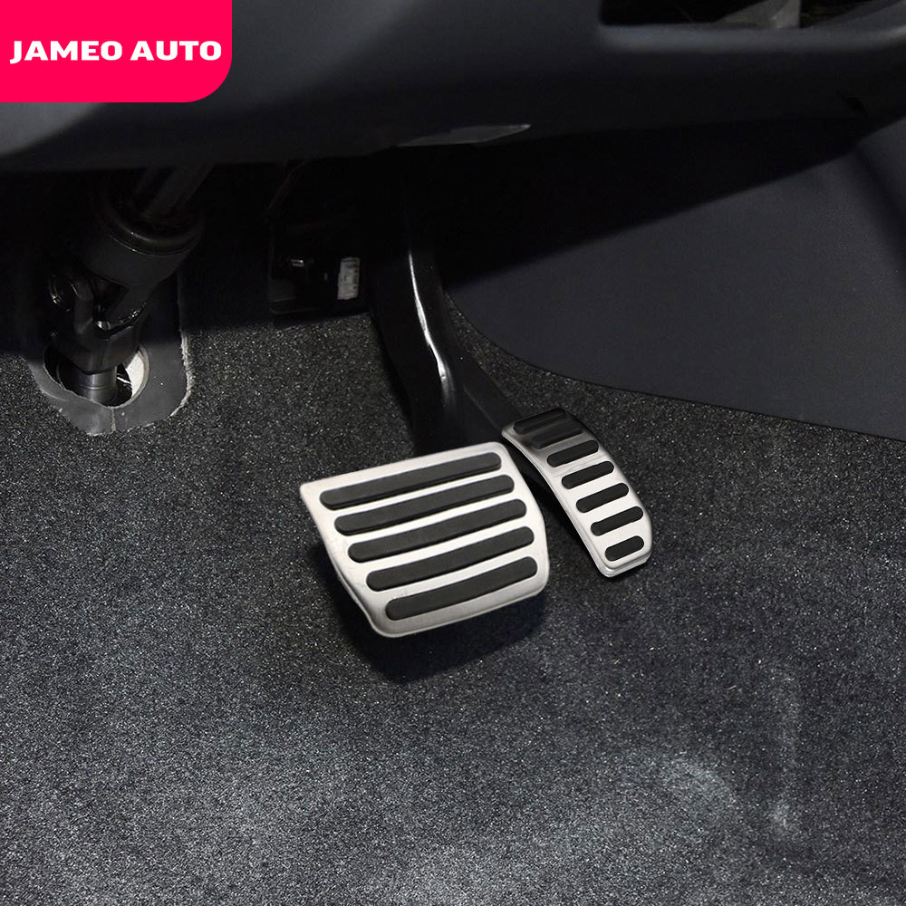 Jameo Auto Edelstahl Auto Gas Pedal Abdeckung Bremse Pedale passen für Volvo XC60 V60 S60 S40 C30 - teile Zubehör