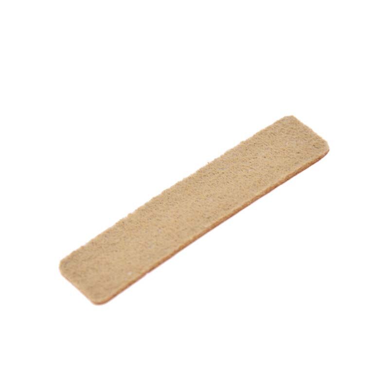 50 Uds. De etiquetas de cuero sintético hechas a mano con patrón de letras, sello en relieve rectangular, para accesorios de costura de prendas de vestir
