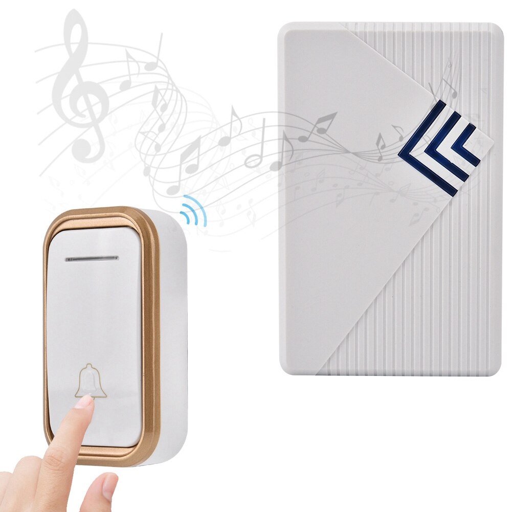 Home Wireless Doorbell Battery-Operated Smart Doorbell Waterproof Security Doorbells With Transmitter And Receiver