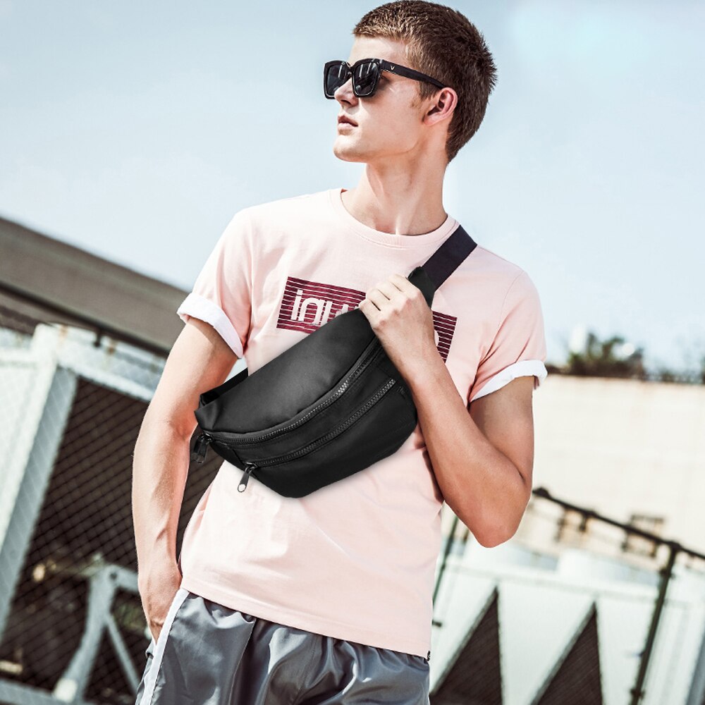 Buylor Pochete pacote de Cintura Saco Para As Mulheres 2020 Pacote Peito Homens Poliéster O Bum Bag Para Bolsa de Ombro Cinto Saco Crossbody Feminino