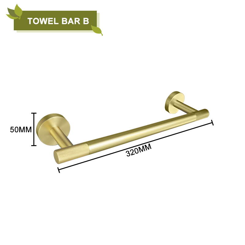 Accesorios de baño de oro cepillado, soporte de toalla, soporte de taza, colgador de anillo de toalla, soporte de papel, soporte de cepillo de inodoro, gancho para abrigo: Multicolor