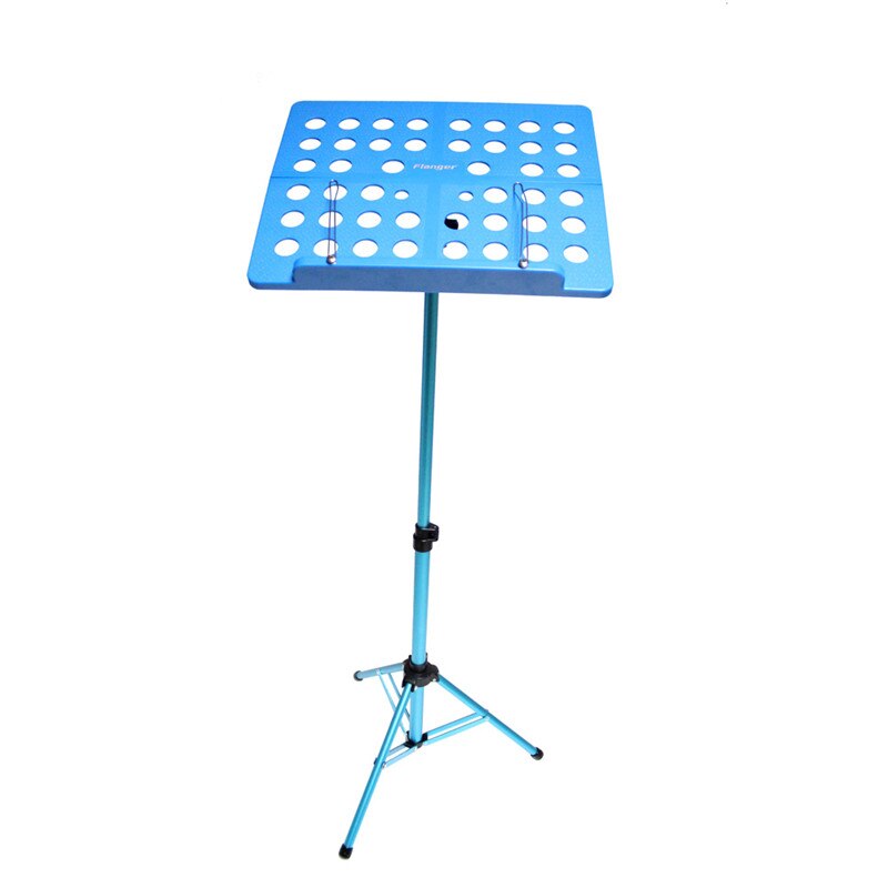 Portable Aluminum Alloy Music Stand Foldable Stand Holder Adjustable Musical Instruments for Piano Violin Guitar Sheet Music: Blue