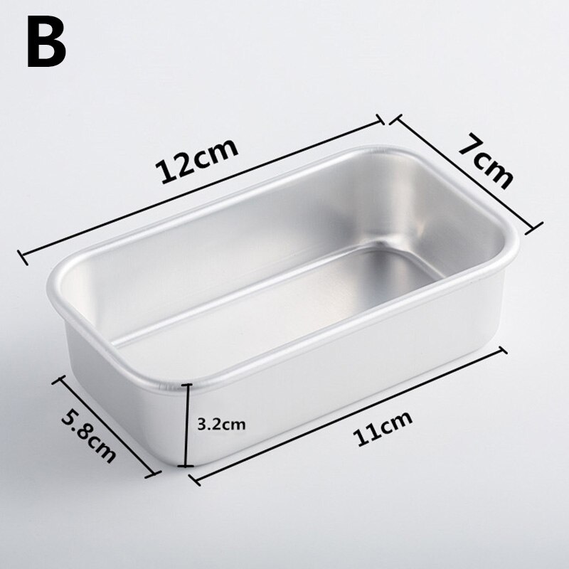 Vierkante Aluminium Template Verwijderbare Bodem Cakevorm Patroon Bakvormen Ovenschaal Die Cake Decorating Gereedschap: B