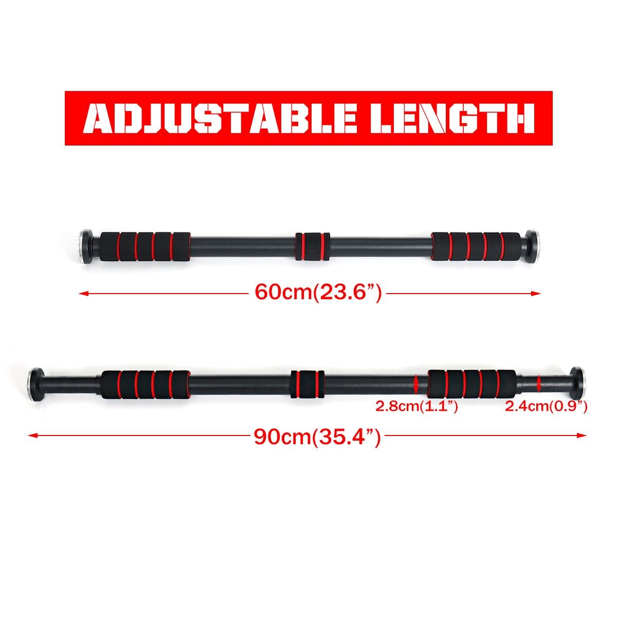 Barra Da Ginnastica Per Bambini Regolabile In Altezza (91-132 Cm) E Pieghevole – Con Anelli, Struttura In Acciaio, Portata 63,5 Kg, Per Casa - 4
